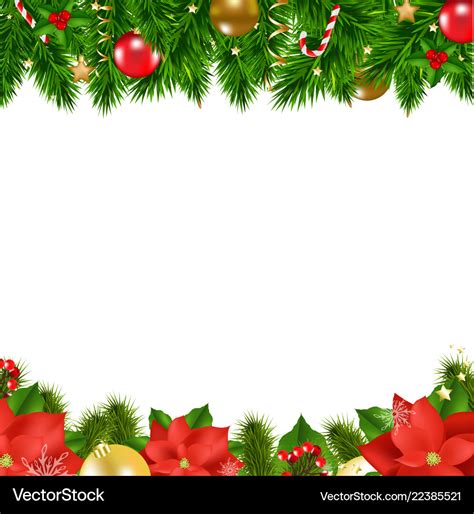 Christmas borders Royalty Free Vector Image - VectorStock