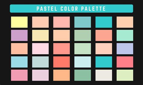 Pastel Color Chart Mbkaos Warna Pastel Palet Warna Warna Hijau - IMAGESEE