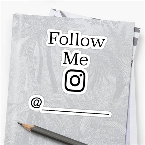 "Follow Me (Instagram)" Stickers by TheEmperorHimse | Redbubble