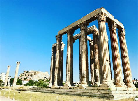 The ruins of the Temple of Zeus in Athens, one of my favorite sites ...