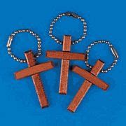 Wooden Cross Key Chain ( 1 ) 25 cents | Wooden cross, Oriental trading ...