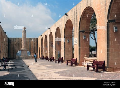 Upper Barrakka Gardens, Valletta, Malta Stock Photo - Alamy