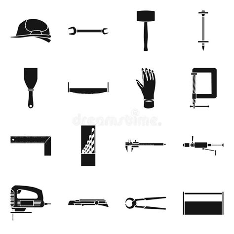 Vector Design of Handicraft and Construction Logo. Set of Handicraft and Tool Stock Vector ...