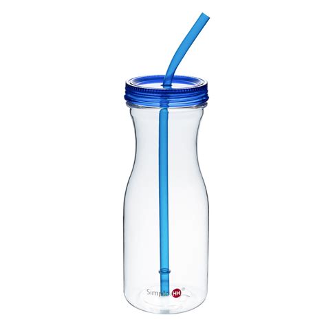 Tritan Water Bottle With Straw by Simple HH: BPA Free Cold Drink | Water Container | Dishwasher ...