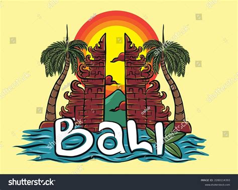 Bali Travel Logo Vector Eps 10 Stock Vector (Royalty Free) 2280114393 | Shutterstock