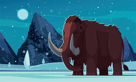 Cartoon Mammoth Illustration 10366315 Vector Art at Vecteezy