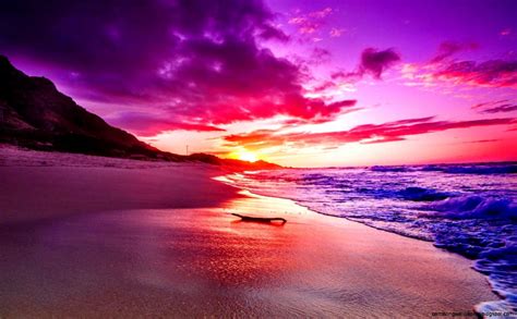 Purple Beach Sunset Wallpapers - Wallpaper Cave