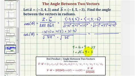 How To Find Angle Between Two Vectors - cloudshareinfo