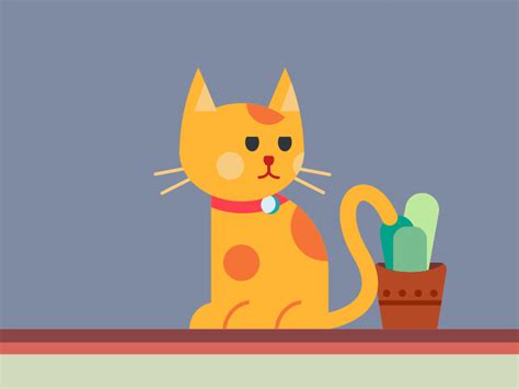 Cat drinking milk by Jack Hermes on Dribbble