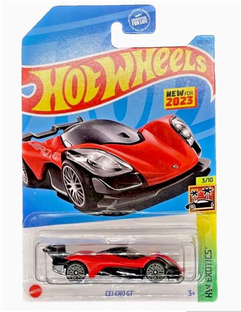 Hot Wheels Celero GT Red 178/250 HW Exotics 3/10 - Walmart.com