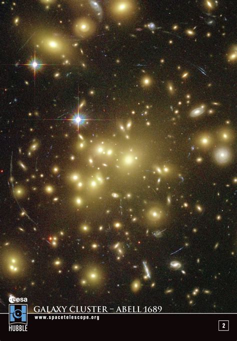 Galaxy Cluster - Abell 1689 | Hubble space telescope, Hubble space ...