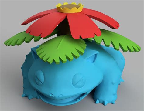 Venusaur - modular for easier print (Venusaur - modulární pro snazší tisk) by Pavel Brych ...