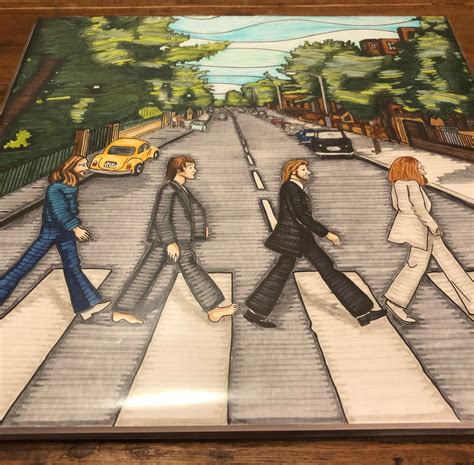 The Beatles Abbey Road Original Album Cover Art Plus Album - Etsy