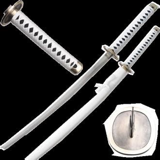 One Piece Roronoa Zoro's Wado Ichimonji Sword Steel All White Anime Katana Kuina