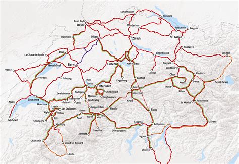 Switzerland by train | Train tickets, Cheap train tickets, Train map