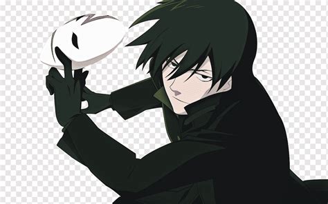 Hei Anime Manga Mask Art, darker than black, black Hair, manga, computer Wallpaper png | PNGWing