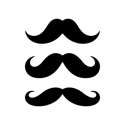 Mustache flat icon set 638347 Vector Art at Vecteezy