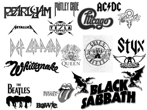 Rock Band Logos photoshop brushes free download