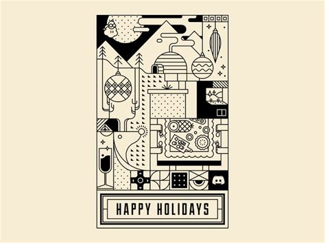 Discord Holiday | Illustrated holiday cards, Christmas graphic design, Holiday design card