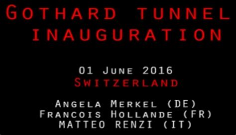 Gothard Tunnel Inauguration (Compilation) 2016