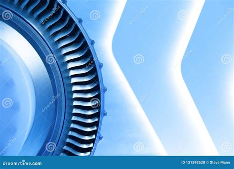 Close-up of Jet Engine Blades Stock Photo - Image of generator, planes: 131592628