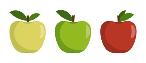 Apple With Leaf Vector Art, Icons, and Graphics for Free Download