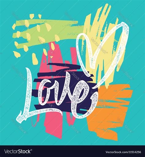 Love calligraphy lettering Royalty Free Vector Image