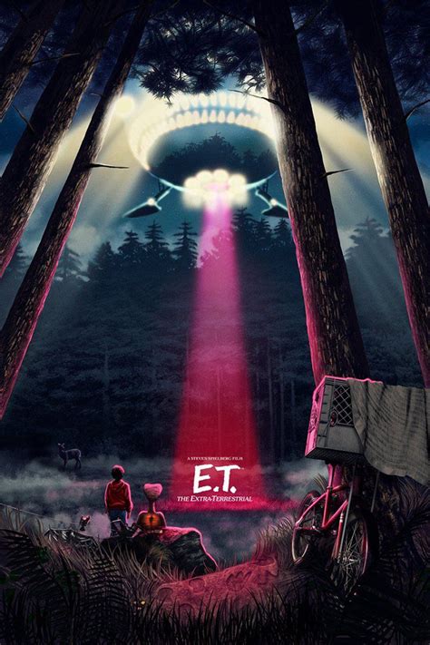 E.T. the Extra-Terrestrial by Sam Gilbey - Home of the Alternative Movie Poster -AMP-