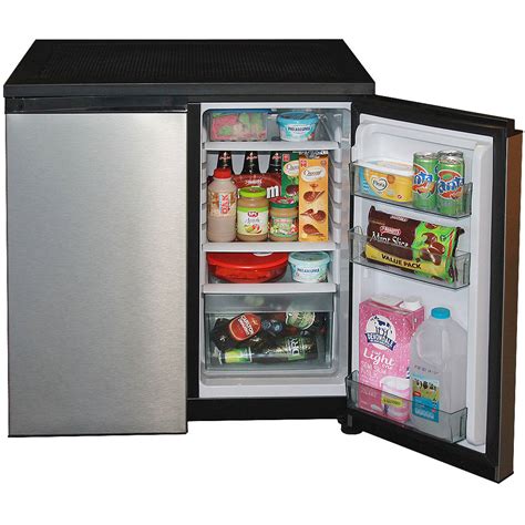 Fridge Freezer Combination With Stainless Steel Doors 156Litre