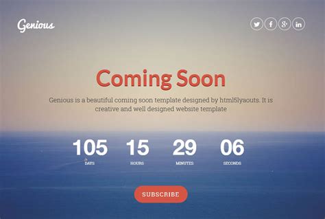 25 Best Coming Soon HTML Templates for Free Download and Premium - TemplateFlip