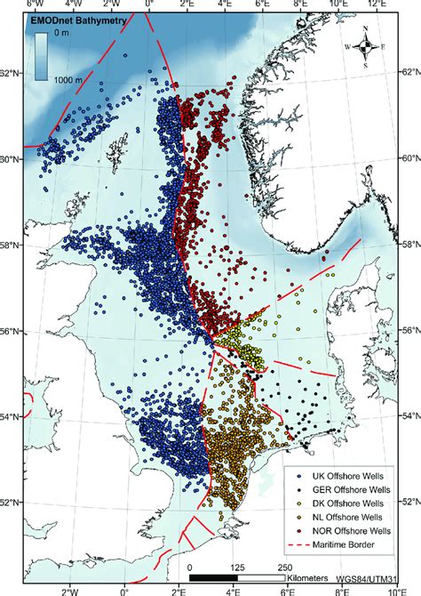 North Sea Oil And Gas Map