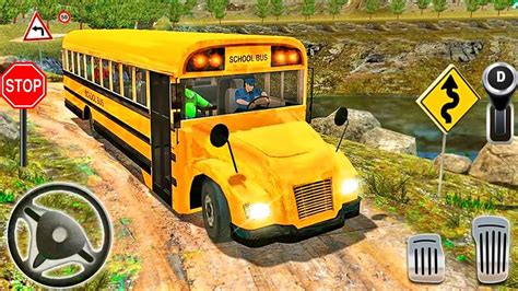 Offroad High School Bus Driver Simulator - Bus Driving Simulator 3D - Android GamePlay - YouTube