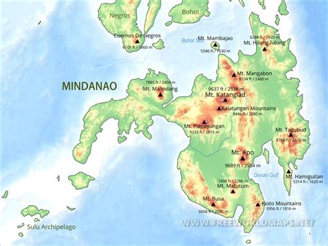 Detailed Map Of Mindanao