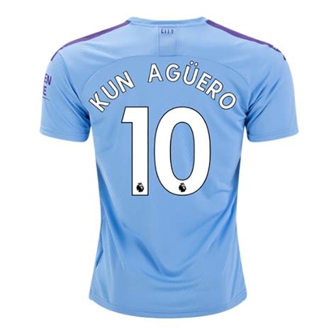 US$ 16.98 - KUN AGUERO #10 Man City Home Blue Fans Soccer Jersey 19/20 - www.brfans.com