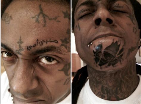 Rozay isn't the first rapper to get tattoos on his face. Lil' Wayne ...