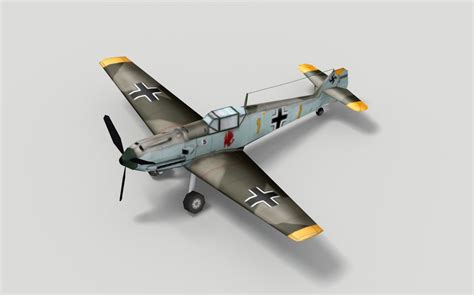 Messerschmitt Bf 109 3D Model $19 - .fbx .obj - Free3D