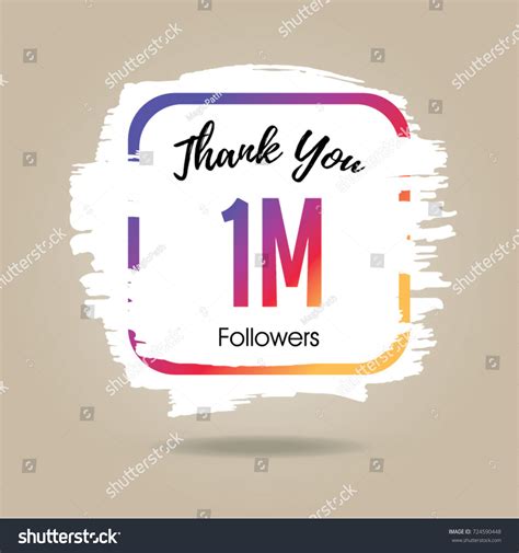 Thank You Design Template Social Network Stock Vector (Royalty Free) 724590448