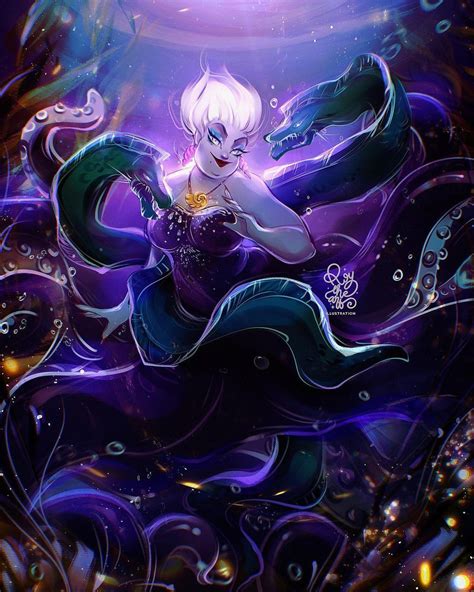 ROY THE ART on Instagram: “ DISNEY VILLAINS FANART - URSULA Ursula is a malevolent sea witch ...