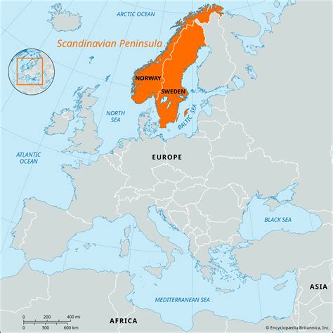 Scandinavian Peninsula On World Map