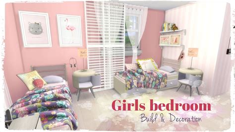 Sims 4 - Girls Bedroom (Room + Mods for download) - YouTube