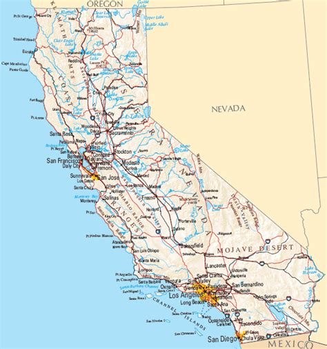 California Map | Map of California