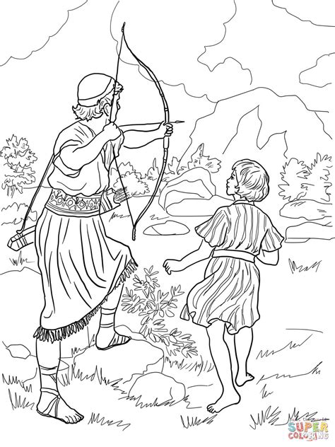 Jonathan Warns David coloring page | Free Printable Coloring Pages