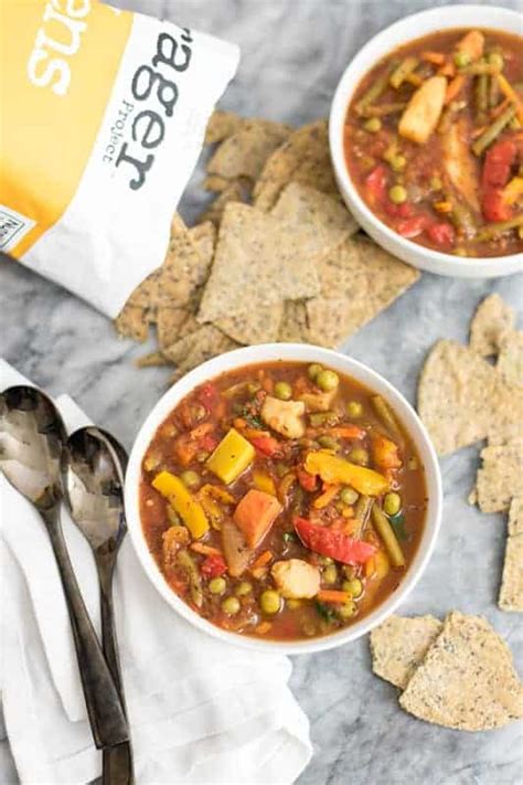 Simple Frozen Vegetable Soup (Vegan, Whole30) - Bites of Wellness