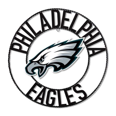 IMPERIAL Philadelphia Eagles Team Logo 24 in. Wrought Iron Decorative Sign IMP 584-1037 - The ...