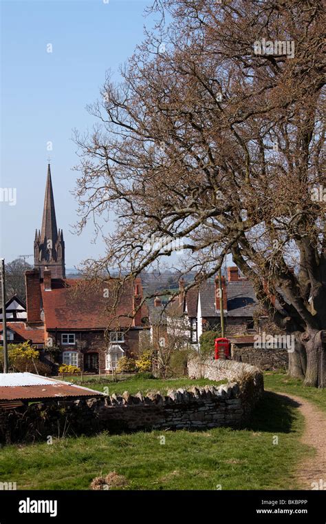 Weobley black white village in hi-res stock photography and images - Alamy