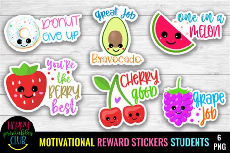 8 Kids Reward Stickers Designs & Graphics