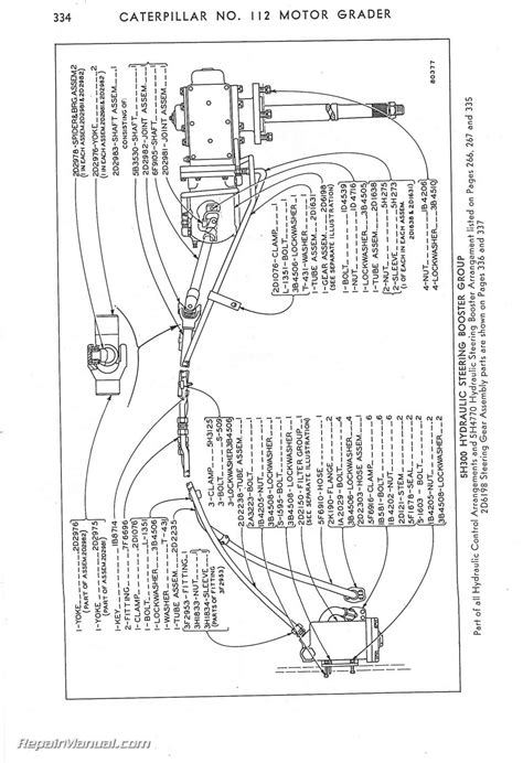 Caterpillar 112 Motor Grader Parts Manual