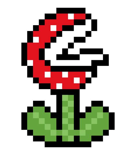 Piranha Plant for Mario Bros. flower piranha Pixel art 23205594 Vector Art at Vecteezy