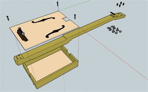 build your own cigar box guitar kit by drummond & hammett custom stringed instruments ...