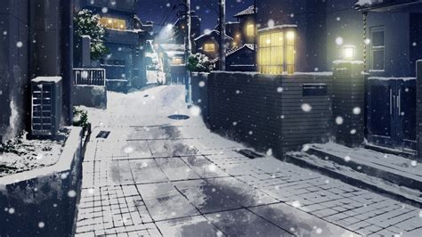 Anime Winter Scenery Wallpaper